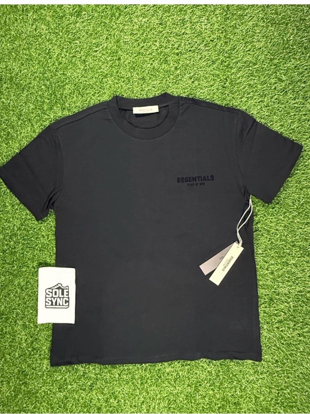 Essentials Men’s Black Short Sleeve Logo Tee